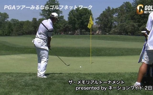 【動画】松山英樹、7番パー5でチップインイーグルを奪取