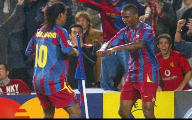  “黒豹”エトーが頭、左足、右足とすべてを使ってハットトリック【ハットトリック・ヒーローズ】