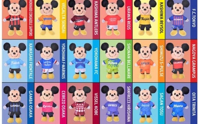 Jリーグとディスニーがコラボ！ 大人気シリーズ「nuiMOs(ぬいもーず)」にJ1全18クラブのコスチューム登場