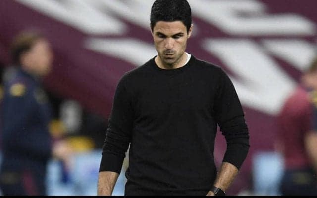 下位アストン・ビラに完封負けで25年ぶりトップ6逸のアルテタ監督、「とても厳しい週だった」