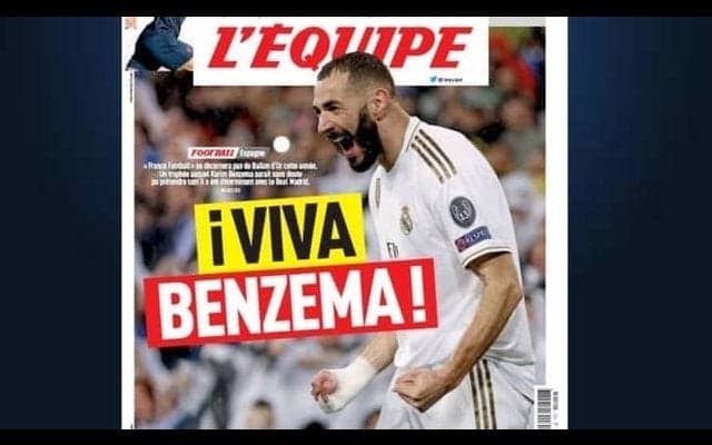 仏紙がベンゼマを賞賛“バロンドール受賞にふさわしい”