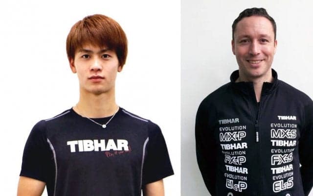 Tリーガー田添響、水谷の元コーチGC氏　独ティバー社のキャンペーンに登場