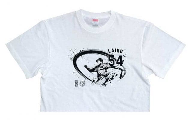 ロッテ、レアードの墨絵グッズ限定販売　有名墨絵師がスイングをダイナミックに表現