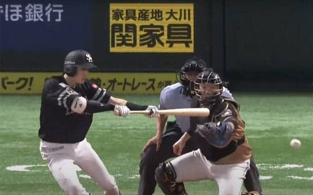 「ピノの実写版」「一級品」　ホークス周東、驚愕の一塁到達3.66秒にファン唖然