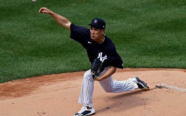 【MLB】打球直撃のヤンキース田中将大　球団が実戦投球映像公開しファン興奮「良い希望」