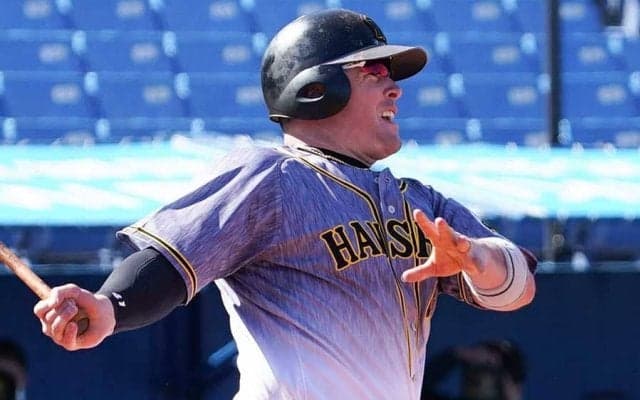 阪神ボーア、第2打席で満塁アーチ！　弾丸ライナーで右翼席に突き刺さる驚愕弾