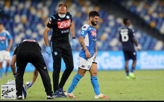 インシーニェ、CLバルセロナ戦の出場に暗雲…最終節ラツィオ戦で負傷交代