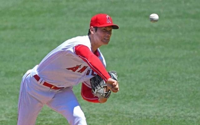 【MLB】大谷翔平、最速156キロも異変？　140キロ台に球速低下で2回途中5四球2失点で降板