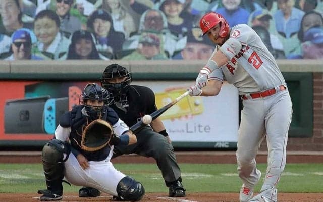 【MLB】トラウト、パパ1号弾は171キロの弾丸ライナー　米喝采「彼のスイングは単純に美しい」