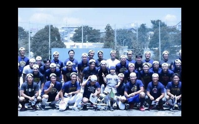 【野球】笑顔の入団式　慶大野球部に新たなTEAMMATESが加わる