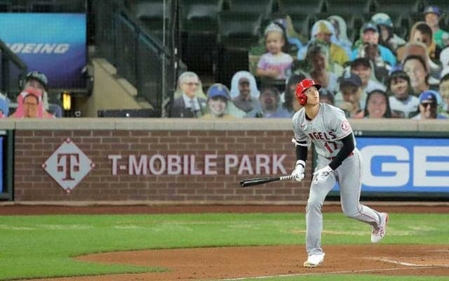 【MLB】大谷翔平、先制3号ソロは角度39度の“ムーンショット”　第2打席は四球で猛攻演出