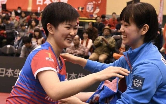 グランドファイナルダブルス優勝の長﨑美柚・木原美悠、Tリーグ3季目の意気込み語る