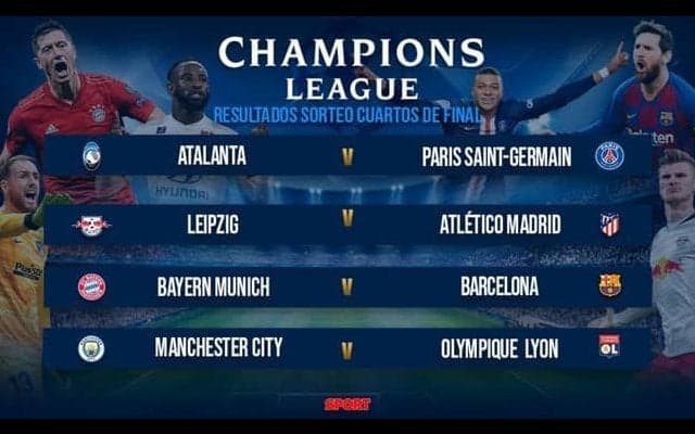 CLベスト8が遂に出揃う、注目はバイエルン対バルサ