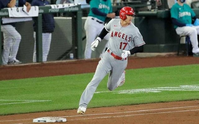 【MLB】大谷翔平、脚力で今季メジャーDH部門トップ　昨季上回る8.7メートル毎秒の推進力