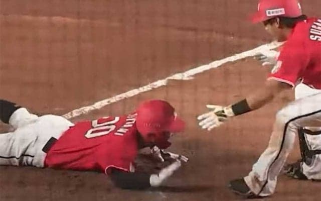 二塁から暴投で一気に生還！　ロッテ鳥谷敬の激走にファン歓喜「ナイスです」