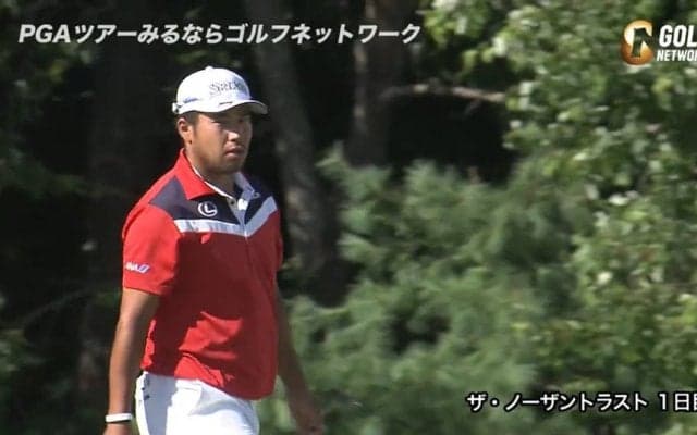 【動画】松山英樹、ベタピンショットを決めるなど4バーディを奪取