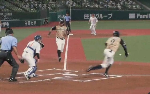 日ハム助っ人の驚速生還が大反響　バント後1.2秒で本塁駆け抜け「とてつもなく速すぎ」