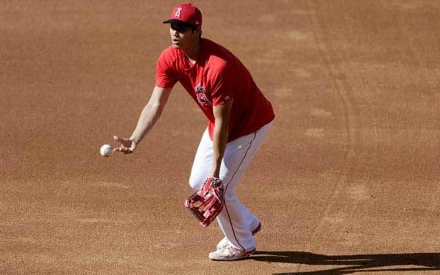【MLB】“一塁手・大谷翔平”が逆シングルも披露　練習動画に米反響「とてもスムーズだ！」
