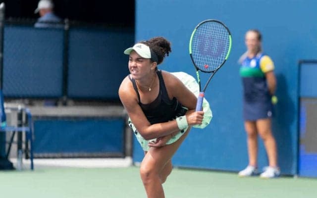 昨年台頭した天才に続けるか！16歳の少女が全米OPで初戦突破