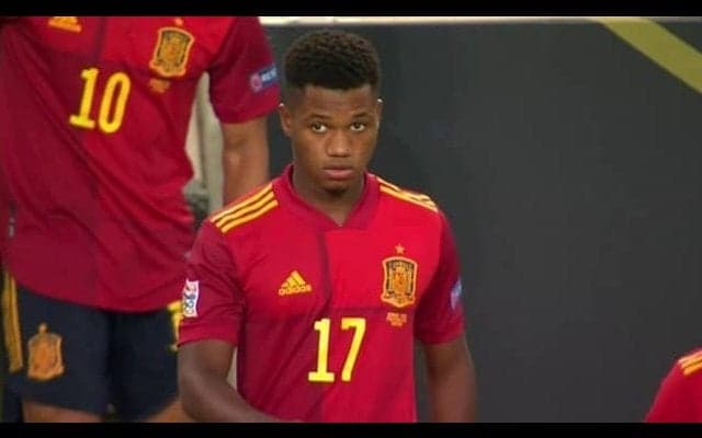 アンス・ファティが史上2番目の若さでスペイン代表デビュー