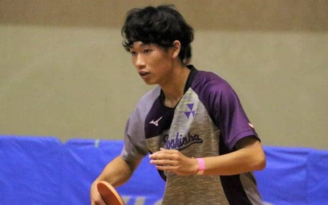 男子・同志社大、ルーキーが躍動　昨秋2位の関西学院大下す＜関西学生卓球リーグ1部＞