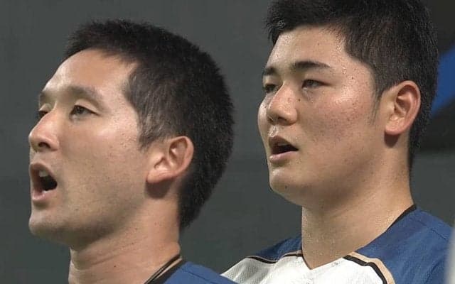 「もう一緒に歌うしかないと悟った」日ハム杉谷の国歌“熱唱”に参戦した清宮にファン爆笑