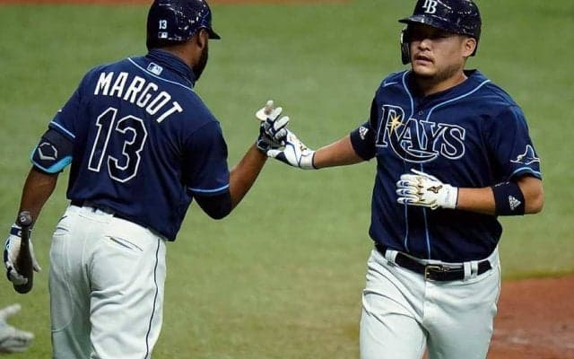 【MLB】筒香嘉智、3試合ぶり一発は先制6号ソロ　飛距離123Mでバックスクリーン左へ