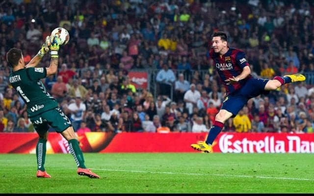 【メッシとバルセロナ】vol.19 リーガ最多得点記録目前！メッシのリーガ通算250ゴール目はネイマールとのワンツーから/2014年10月18日