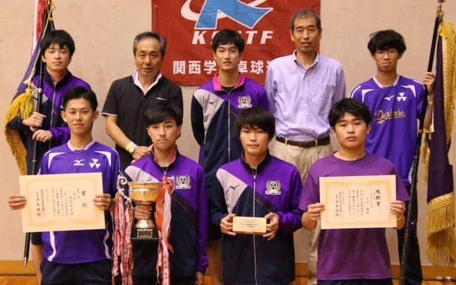 文武両道の同志社大V　公立校出身・永田悠貴、ラスト飾る＜関西学生卓球リーグ男子＞