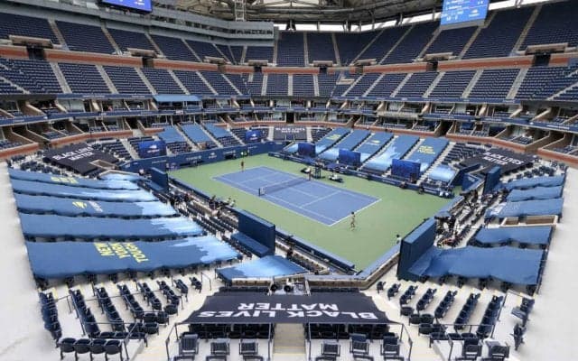 「全米オープン」アーサー・アッシュ・スタジアムのスイートルームを選手用スペースに