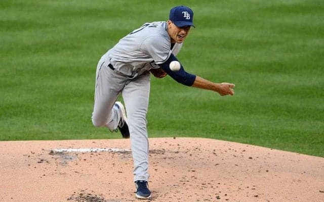 【MLB】極上のキレ味に打者がすっ転ぶ…レイズ右腕の“魔球”に米衝撃「うわっ」「エグい」