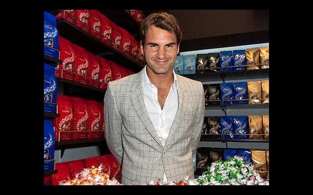  フェデラーがセレモニーに登場 