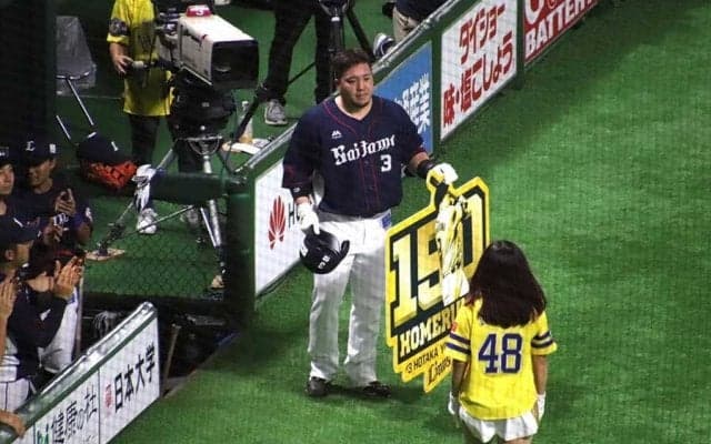 西武・山川、日本人最速150号！　秋山氏を抜く通算498試合目で到達