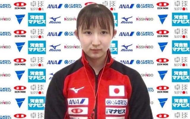 【卓球】オールスター 早田ひな 男子との対戦に「同じ左効きの水谷選手、丹羽選手の力を体感してみたい」