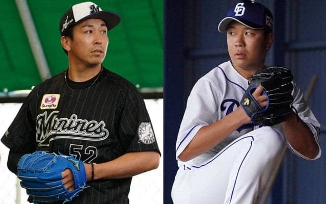 8月の「月間最優秀バッテリー賞」中日・大野雄＆木下拓とロッテ益田＆田村が受賞　DAZN発表