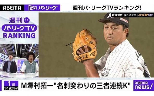 ロッテ勢が健闘！トレード移籍の澤村拓一が上位を独占　パTV“バズった”動画は？