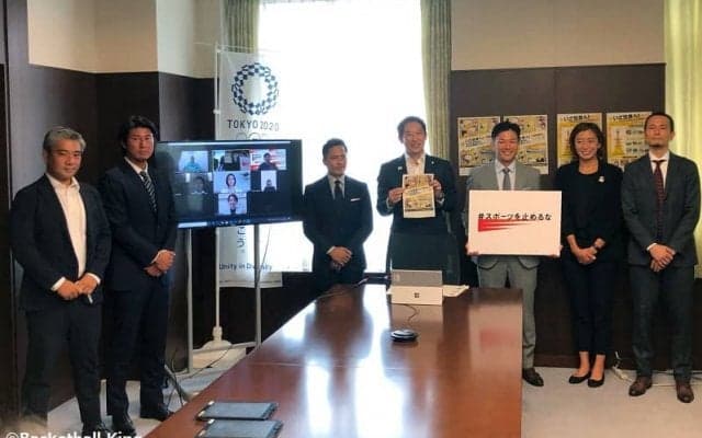 「一般社団法人スポーツを止めるな」がスポーツ庁長官を表敬訪問…バスケットを代表して宮田諭氏も参加