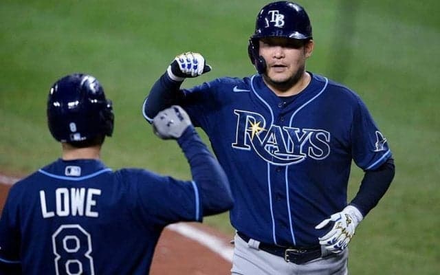 【MLB】筒香嘉智、27打席ぶり豪快8号ソロ！　153キロ速球を右翼ポール際へ