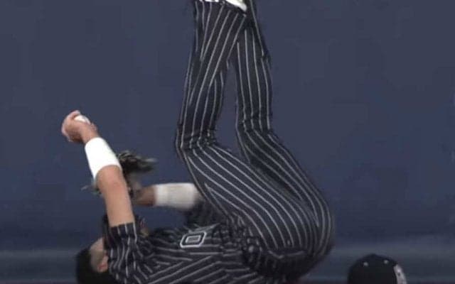 「マジの忍者」　オリ外野手、年に1度レベルのフェンス激突素手キャッチにファン衝撃