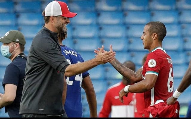 チェルシー撃破を喜ぶクロップ、リバプールデビューのチアゴも激賛 「完璧なスタート」