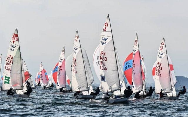 葉山沖、全日本インカレ個人戦予選・関東個人戦470初日成績