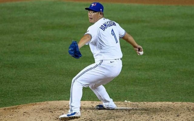 【MLB】山口俊、5番手救援で大砲スタントン空振り三振斬り　大乱調の救援投手を救う