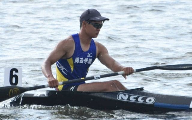 【カヌー部】 全日本インカレ３日目、｛Ｋー１｝２００㍍で東園、酒井があすの決勝へ進出