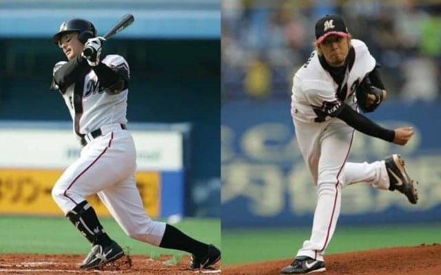 ロッテOB初芝清氏＆小林宏之氏、10・3西武戦で始球式　05年日本一の「誠ユニ」着用