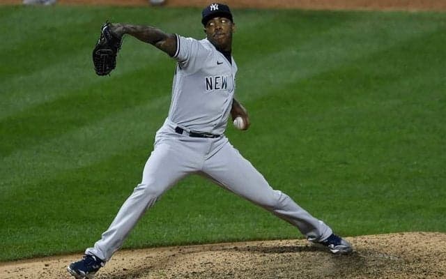 【MLB】仁王立ちチャップマン、146km“超高速チェンジ”に米衝撃「リーグが崩壊する」