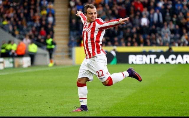 GKノーチャンス　シャキリが空いたコースに狙いすました一撃【ビューティフル・フリーキック】