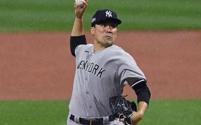 【MLB WCシリーズ】田中将大、風雨の中の初回は「クレイジーな状況だった」　5回途中6失点で降板