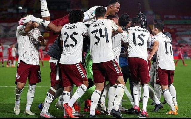 守護神レノ躍動のアーセナルがリバプールをPK戦の末に撃破!　フル出場南野はPK成功も前半の絶好機逃す…《EFLカップ》