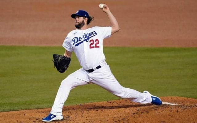 【MLB WCシリーズ】カーショー、圧巻の8回3安打13K無失点でPO通算10勝目　ド軍地区シリーズ進出決定
