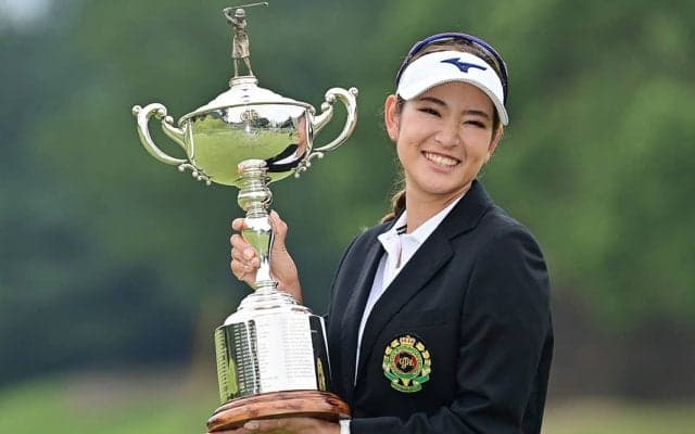 原英莉花、メジャー優勝で師匠・尾崎将司に「自信を持って報告に行きたい」